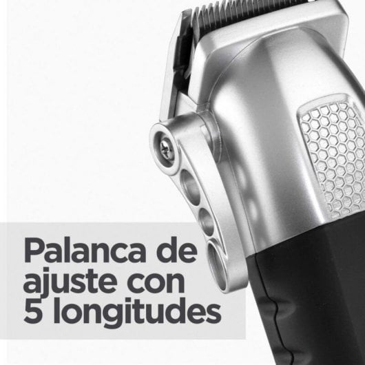 Máquina de Cortar Cabelo BaByliss E812E bateria lítio aço inoxidável 8 pentes guia sem fios