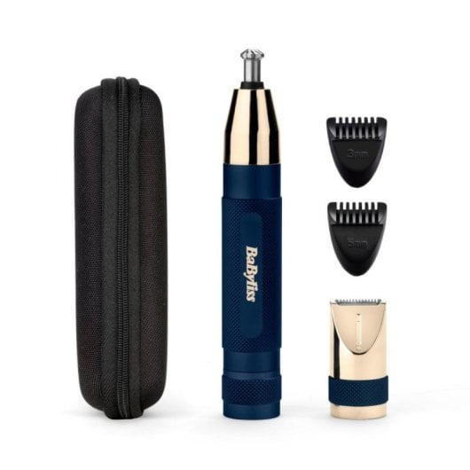 Recortadora facial BaByliss E112E Multicolor Batería Lavable Peine Ceja Estuche
