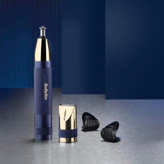 Recortadora facial BaByliss E112E Multicolor Batería Lavable Peine Ceja Estuche