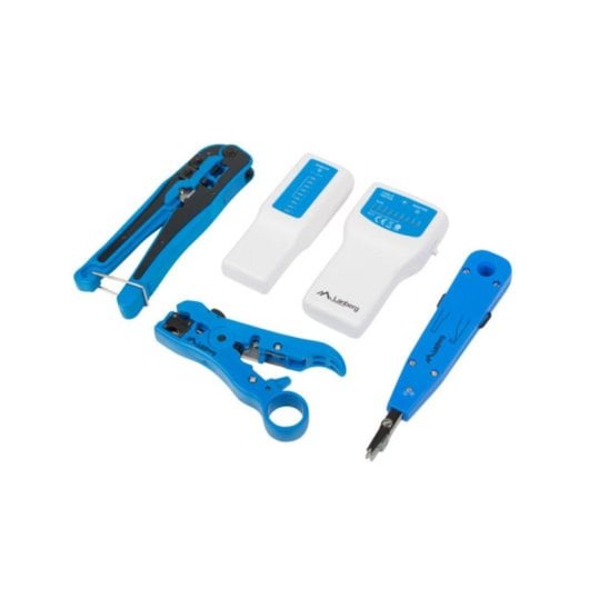 Juego de herramientas Lanberg NT-0302 Multicolor con conectores RJ-11 y RJ-45 funda incluida