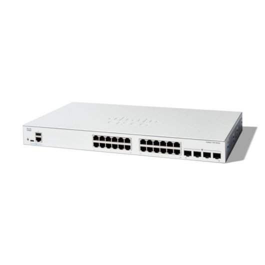 Switch Cisco C1300-24T-4G Gestionado L2/L3 24 Puertos Gigabit Ethernet 4 SFP Metal Blanco