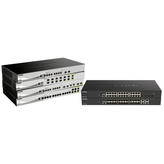 Switch D-Link DXS-1210-16TC/E Gestionado 12x10G RJ-45 2xSFP+ L2 Rack 320Gbps