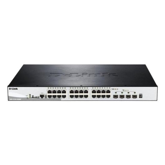 Switch D-Link DGS-1510-28XMP 24 Puertos Gigabit PoE+ 4 SFP+ Apilable L2/L3