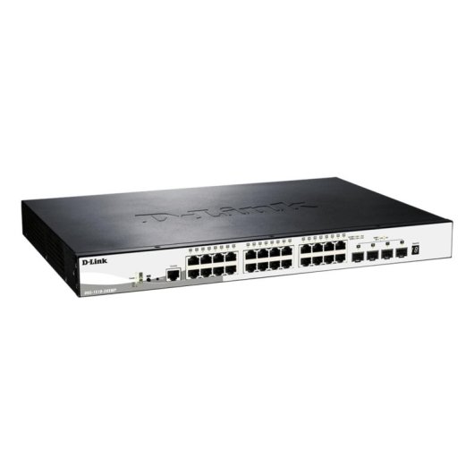 Switch D-Link DGS-1510-28XMP 24 Puertos Gigabit PoE+ 4 SFP+ Apilable L2/L3