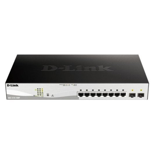 Switch D-Link DGS-1210-10MP 8 Puertos Gigabit PoE+ 130W 2 SFP Gestionado L2