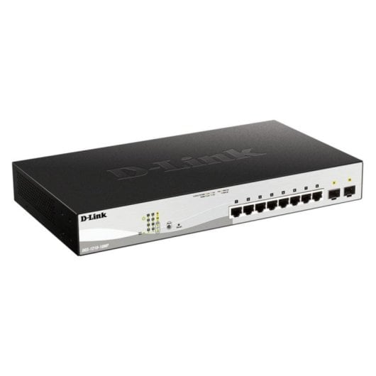 Switch D-Link DGS-1210-10MP 8 Puertos Gigabit PoE+ 130W 2 SFP Gestionado L2