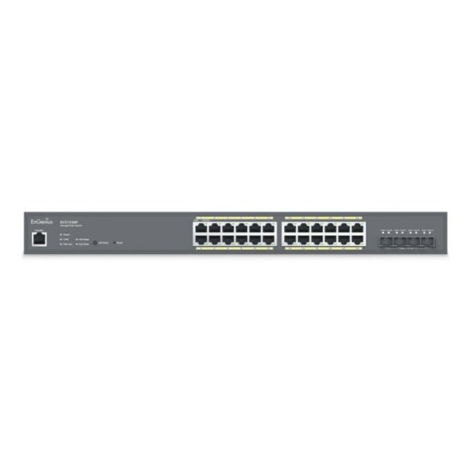 Switch EnGenius ECS1528P 24 Puertos Gigabit PoE+ 4 SFP+ L2+ Gestión Avanzada Rack