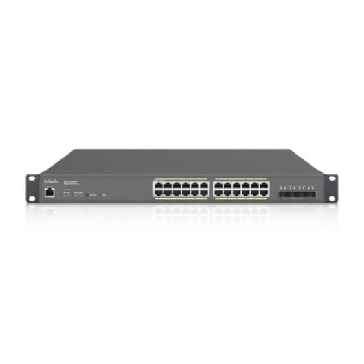 Switch EnGenius ECS1528FP 24 Porte Gigabit PoE 410W Montaggio Rack Muro 1U Nero