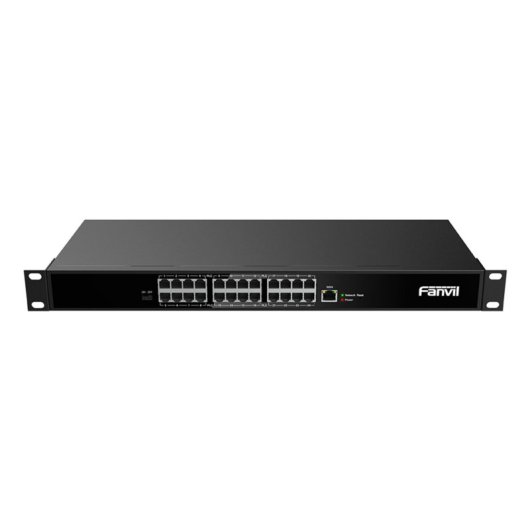 Switch Fanvil PN24 24 Puertos Fast Ethernet Montaje en Rack No Administrado Negro