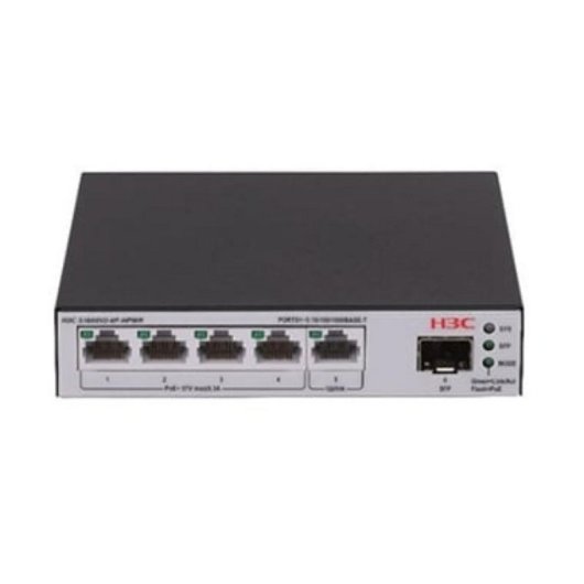 Switch H3C LS-1600V2-6P-HPWR-GL Gestionado 5 Puertos Gigabit SFP+ PoE+ Rack