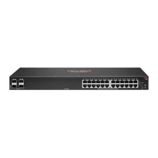 Switch HPE Aruba 6100 24G 4SFP+ L3 Gestionado 24x RJ-45 Gigabit 4x SFP+ Apilable Rack 1U