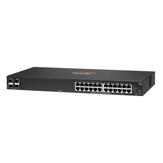 Switch HPE Aruba 6100 24G 4SFP+ L3 Gestionado 24x RJ-45 Gigabit 4x SFP+ Apilable Rack 1U