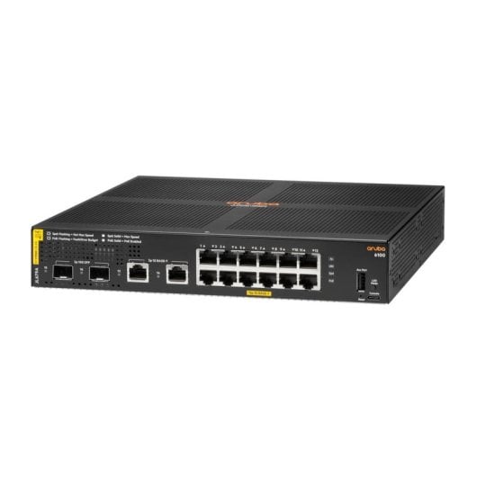 Switch Managed HPE Aruba Networking 6100 12G PoE 139W Gigabit Ethernet L3 1U Rack