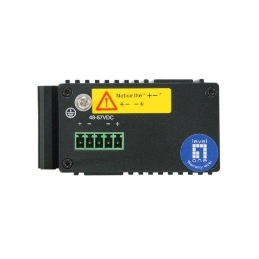 Switch industriale LevelOne IGP-0501 4 porte Gigabit PoE+ 1 SFP IP30 metallo DIN rail