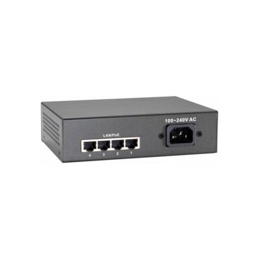 Netzwerk Switch LevelOne GEP-0522 5-Port Gigabit PoE 30W Grau