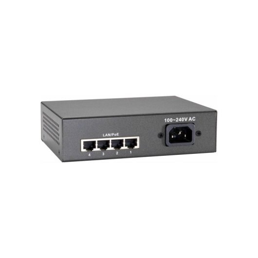 Netzwerk Switch LevelOne GEP-0522 5-Port Gigabit PoE 30W Grau
