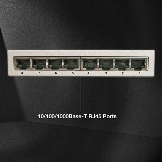 Switch Lindy 25045 Managed 8 Gigabit Ethernet PoE Switch Lindy 25045 Managed 8 Gigabit Ethernet PoE