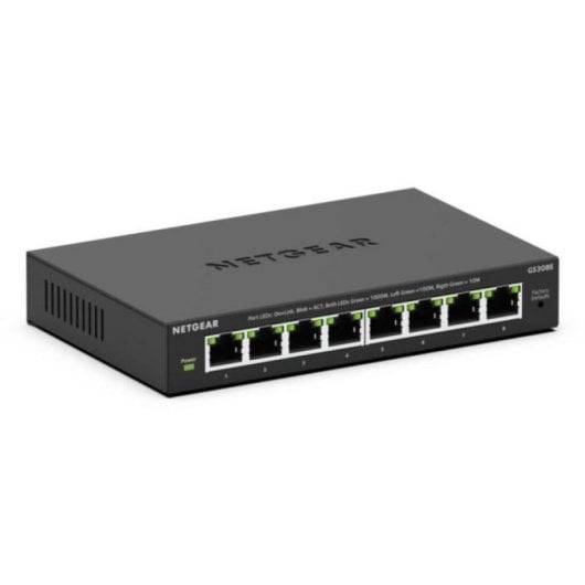 Switch NETGEAR GS308E 8 Puertos Gestionado L2/L3 Gigabit Ethernet Full Duplex