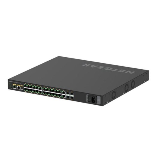 Switch NETGEAR M4250-26G4XF-PoE+ 24x RJ-45 Gigabit, 4x SFP+, 45W PoE+, ARM, Rack 1U