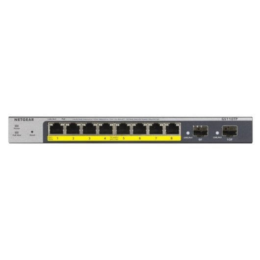 Netgear GS110TP Switch Gerido 8 Portas Gigabit, 2 SFP, PoE+, L2/L3/L4