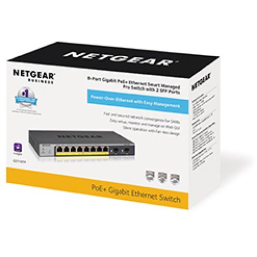 Switch Gestito NETGEAR GS110TP Gigabit Ethernet PoE+ 8 Porte 2 SFP Switch Gestito NETGEAR GS110TP Gigabit Ethernet PoE+ 8 Porte 2 SFP