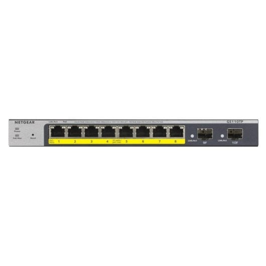 Netgear GS110TP Switch Gerido 8 Portas Gigabit, 2 SFP, PoE+, L2/L3/L4