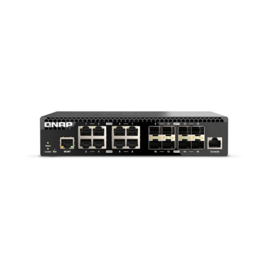 QNAP QSW-M3216R-8S8T Switch Gerido com Montagem Rack 1U 8x SFP+ 8x 10G Ethernet L2/L3
