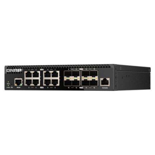 QNAP QSW-M3216R-8S8T Switch Gerido com Montagem Rack 1U 8x SFP+ 8x 10G Ethernet L2/L3