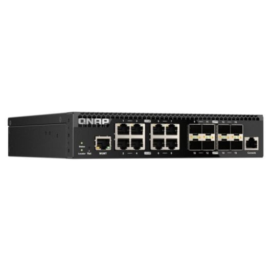 QNAP QSW-M3216R-8S8T Switch Gerido com Montagem Rack 1U 8x SFP+ 8x 10G Ethernet L2/L3