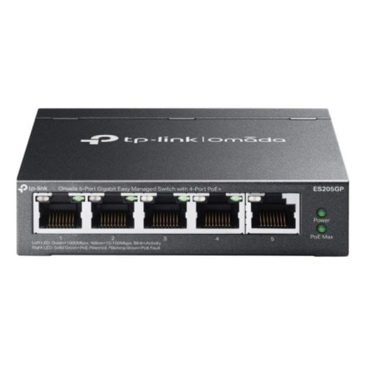 Switch TP-Link Omada ES205G Gestionné Gigabit Ethernet PoE 5 Ports Montage Mural