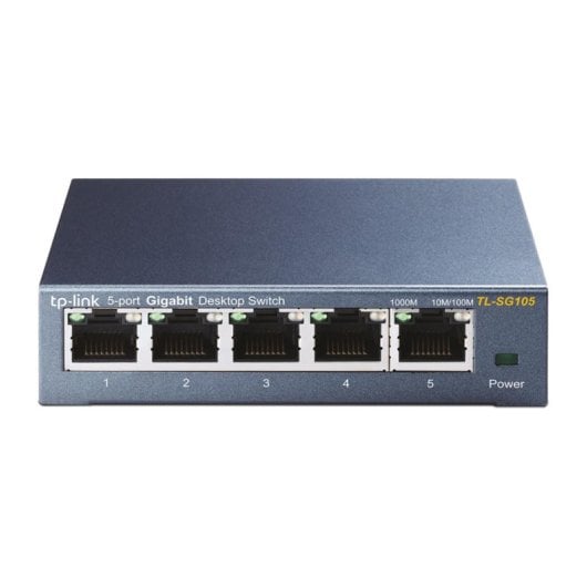 TP-Link TL-SG105 Switch 5 Portas Gigabit Ethernet Não-Gerido com Carcaça Metálica QoS