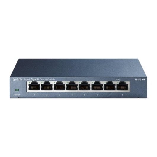 Switch TP-Link TL-SG108 8 Puertos Gigabit QoS Sin Gestión Carcasa Metal Compacto