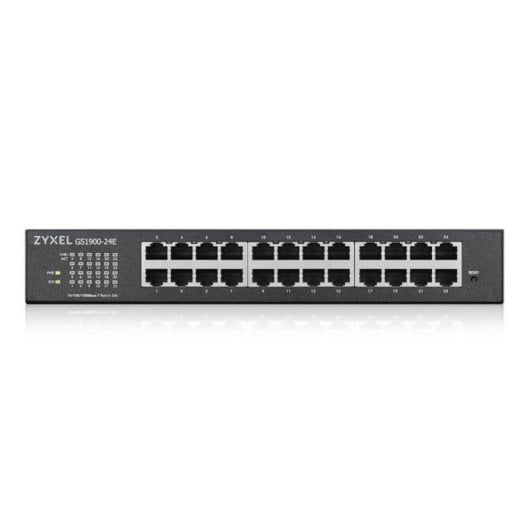 Zyxel GS1900-24E-EU0103F Switch Gerido Rack 1U 24 Portas Gigabit L2 Preto
