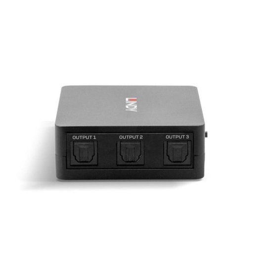 Lindy 70480 Divisor Ótico 1x TosLink para 3x TosLink Macho CE FCC REACH Preto