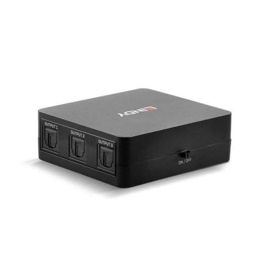 Lindy 70480 Divisor Ótico 1x TosLink para 3x TosLink Macho CE FCC REACH Preto