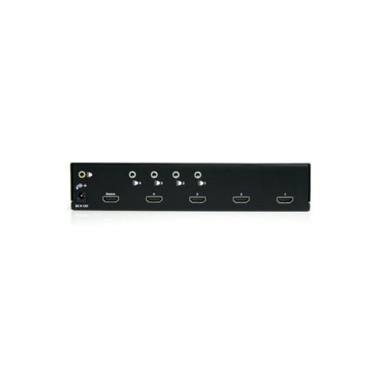 Multiplicador HDMI StarTech ST124HDMI2 4 puertos 1920x1200p Acero con Audio y Montaje