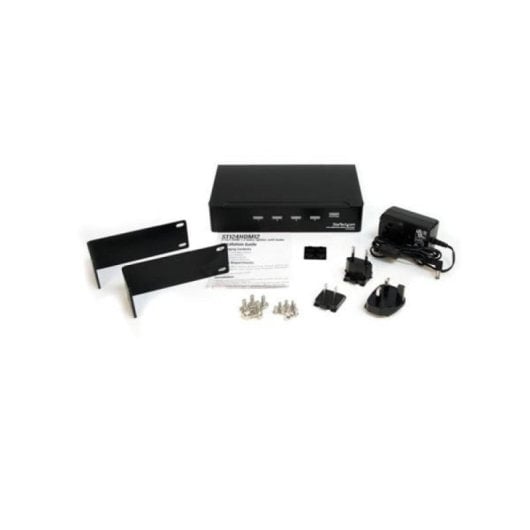 Multiplicador HDMI StarTech ST124HDMI2 4 puertos 1920x1200p Acero con Audio y Montaje