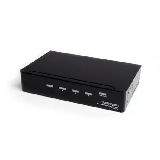 Multiplicador HDMI StarTech ST124HDMI2 4 puertos 1920x1200p Acero con Audio y Montaje
