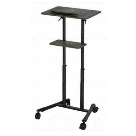 Atril Móvil Gembird TVS-DESK-01-BK Ajustable Noir 20 kg 1110 - 1345 mm MDF