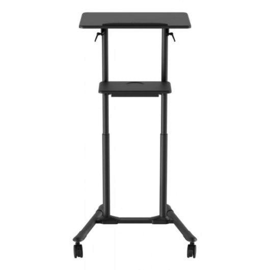 Atril Móvil Gembird TVS-DESK-01-BK Ajustable Noir 20 kg 1110 - 1345 mm MDF