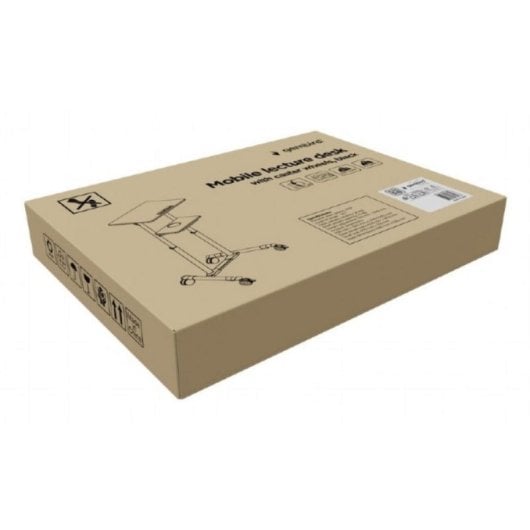 Atril Móvil Gembird TVS-DESK-01-BK Ajustable Noir 20 kg 1110 - 1345 mm MDF
