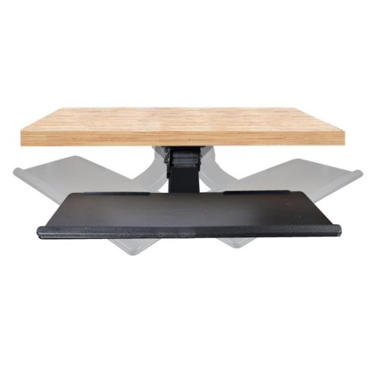 Bandeja teclado StarTech Ergonomía Bajo Escritorio Acero Soporte Ratón y Muñeca Ajustable