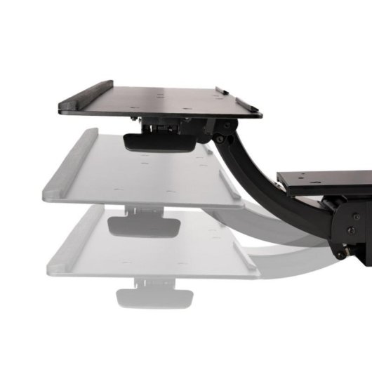 Bandeja teclado StarTech Ergonomía Bajo Escritorio Acero Soporte Ratón y Muñeca Ajustable