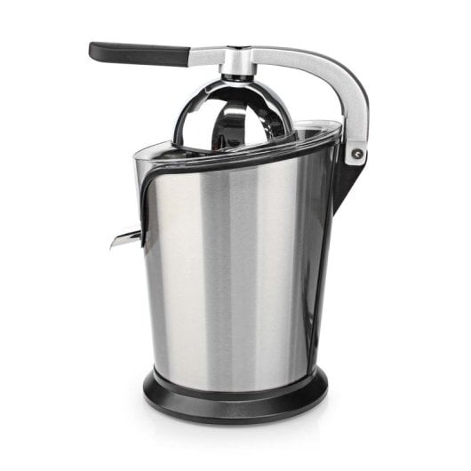 Estrattore di succo elettrico Nedis KAJC200SR con braccio, 100 W, alluminio, nero