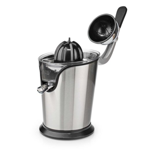 Estrattore di succo elettrico Nedis KAJC200SR con braccio, 100 W, alluminio, nero