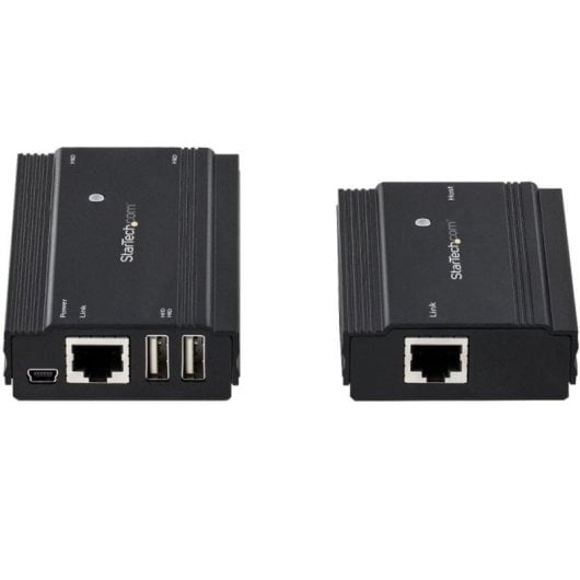 Extensor USB StarTech 4 Puertos USB 2.0 Hasta 100m Cat5e/Cat6 Metálico Alimentación Externa