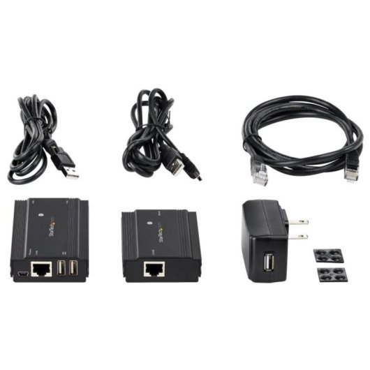 Extensor USB StarTech 4 Puertos USB 2.0 Hasta 100m Cat5e/Cat6 Metálico Alimentación Externa