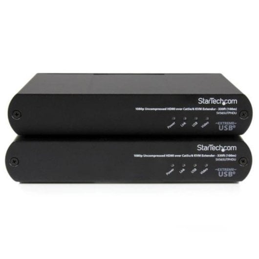 Extensor KVM HDMI USB StarTech SV565UTPHDU Vídeo 1080p Sin Comprimir 100m Aluminio