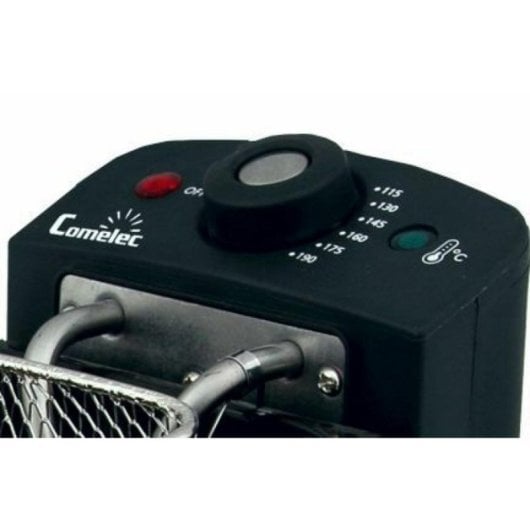 Fritadeira Elétrica Comelec 2L 2000W Aço Inoxidável Controlo Giratório Antiderrapante
