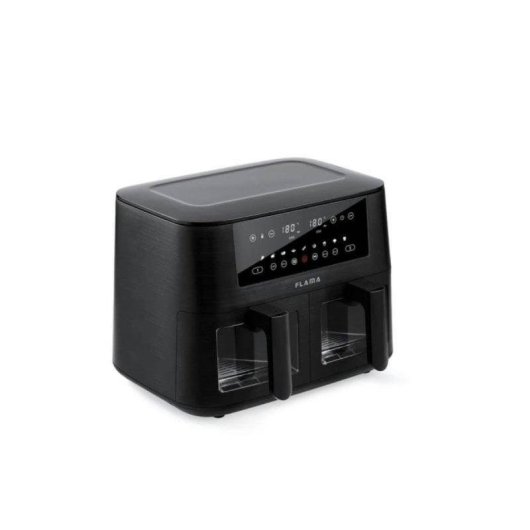 Friggitrice ad Aria Flama 698FL 8L 3040W Doppio Cestello LED Touch 9 Programmi